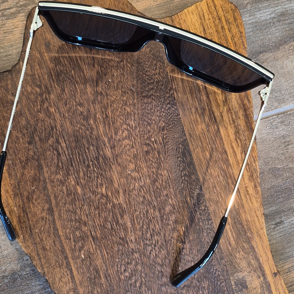Quay Nightfall Remixed Polarized Sunglasses, Black & Gold - Picture 9 of 13